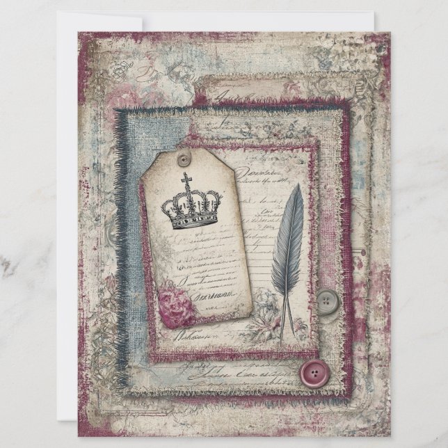 London & Lace Decoupage-Schrappbuchpapier  (Vorderseite)