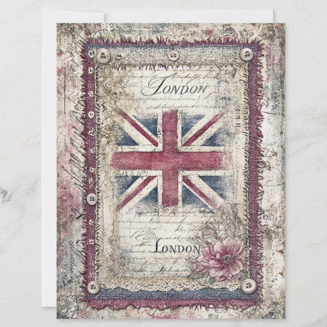 London & Lace Decoupage Scrapbook Paper (Vorderseite)