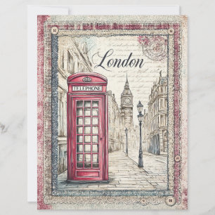 London & Lace Decoupage Scrapbook Paper
