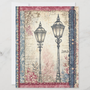 London & Lace Decoupage Scrapbook Paper