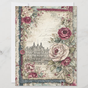 London & Lace Decoupage Scrapbook Paper