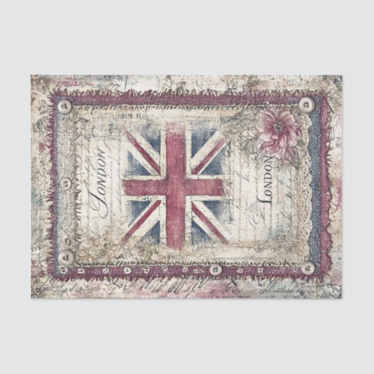 London & Lace Decoupage Tissue Paper Seidenpapier (Vorderseite)