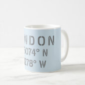 London Latitude Longitude Tasse (VorderseiteRechts)