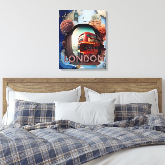 London Leinwanddruck (Insitu (Schlafzimmer))