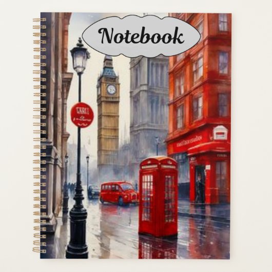 "London Liebe Notebook" Planer (Vorderseite)