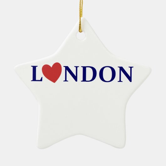 London Love Keramik Ornament (Vorne)