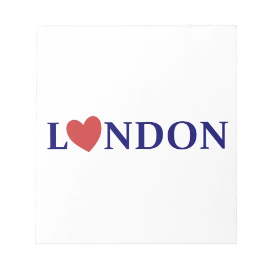 London Love Notizblock (Vorderseite)