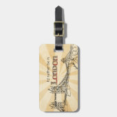 London Luggage Tag Gepäckanhänger (Vorderseite vertikal)