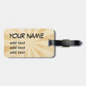 London Luggage Tag Gepäckanhänger (Rückseite horizontal)