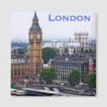 London Magnet<br><div class="desc">Die Westminster Abtei und die berühmte Big Ben Glocke in ihrem Uhrturm und am Rande des Houses of Parliament liegen beide am Ufer der Themse in London,  England.</div>