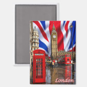 LONDON, MAGNET (Vorderseite/Rückseite)