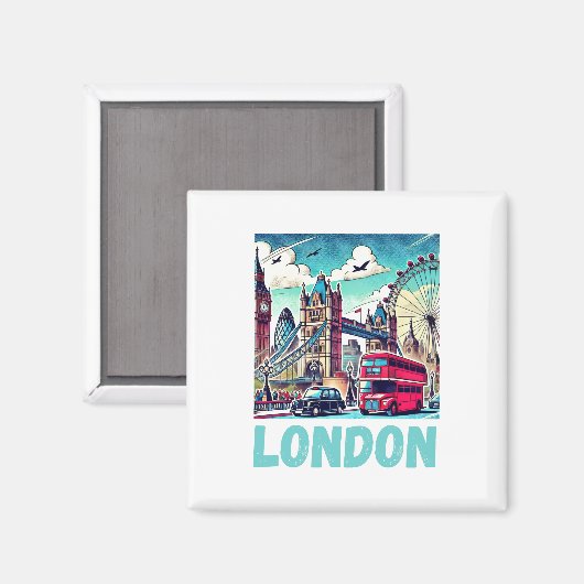 London Magnet (Vorderseite/Rückseite)
