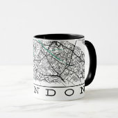 London Map Mug Tasse (VorderseiteRechts)