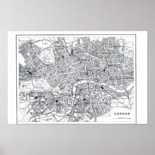 London Map Poster (Vorne)