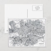 London Map Postkarte (Vorne/Hinten)