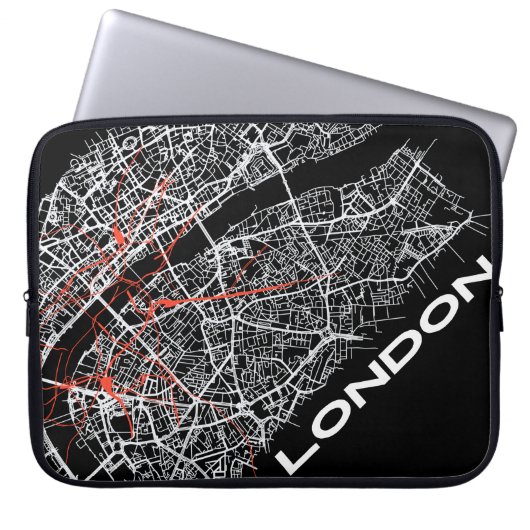 London mapped laptop bags laptopschutzhülle (Vorderseite)