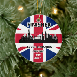 London Marathon Finisher Running Keepake Geschenk Keramik Ornament