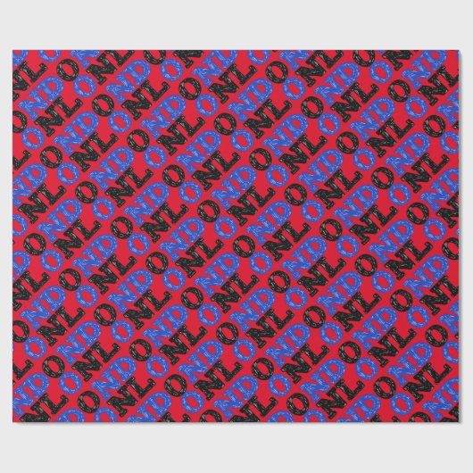 London Marker Geschenkpapier (Flach)