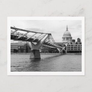 London: Millennium Bridge & St. Pauls Kathedrale Postkarte