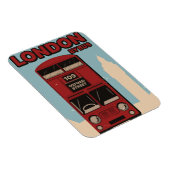 London mit Bus Magnet (Rechte Seite)