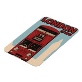 London mit Bus Magnet (Linke Seite)