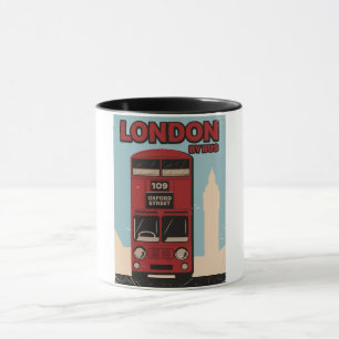 London mit Bus Tasse
