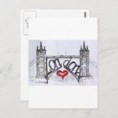 London mit Liebe Postkarte (Vorne/Hinten)