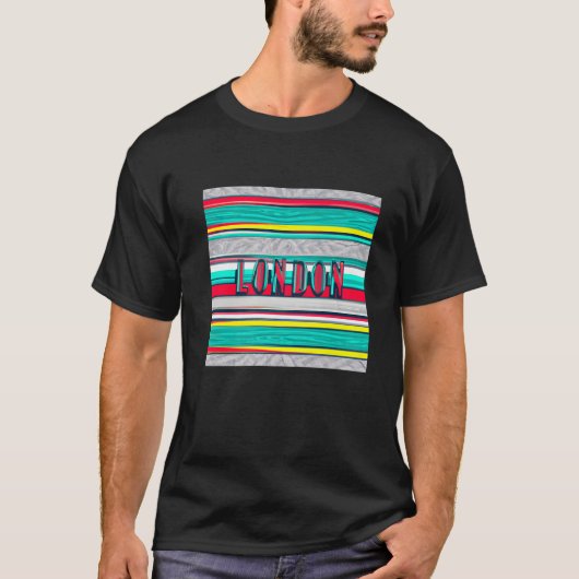 London Moderner ästhetischer Stil T-Shirt (Vorderseite)