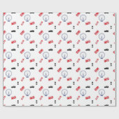 London-Muster Geschenkpapier (Flach)