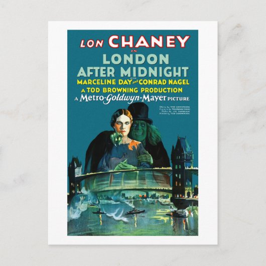 London nach Mitternacht (1927) Postkarte (Vorderseite)