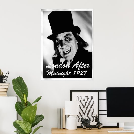 London nach Mitternacht Poster (Heimbüro)