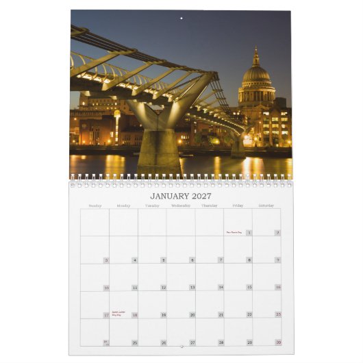 London - Nachtschuss-Kalender Kalender (Jan 2027)