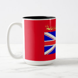 London nennt Kissen-Tasse Zweifarbige Tasse