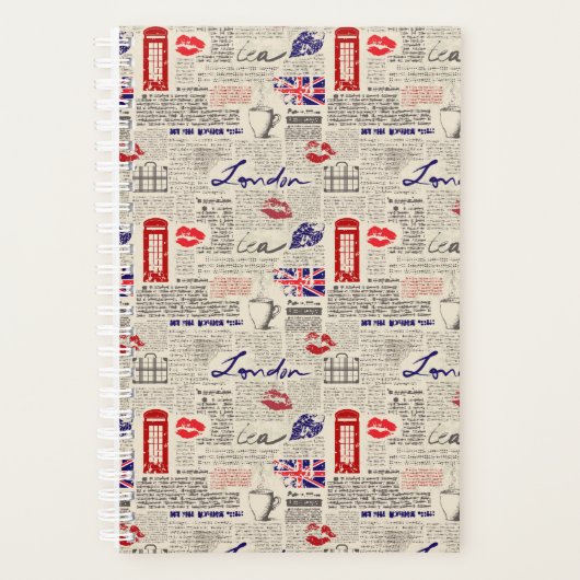 London Newspaper Pattern Planer (Vorderseite)