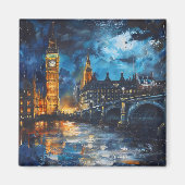 London Night Painting Magnet (Vorne)