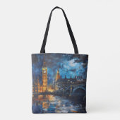 London Night Painting Tasche (Rückseite)