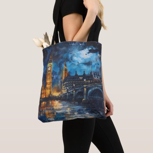 London Night Painting Tasche (Von Nahem)