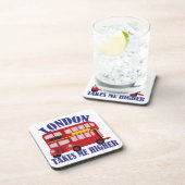 London nimmt mich an Higher Fun Slogan Art Untersetzer (Rechte Seite)