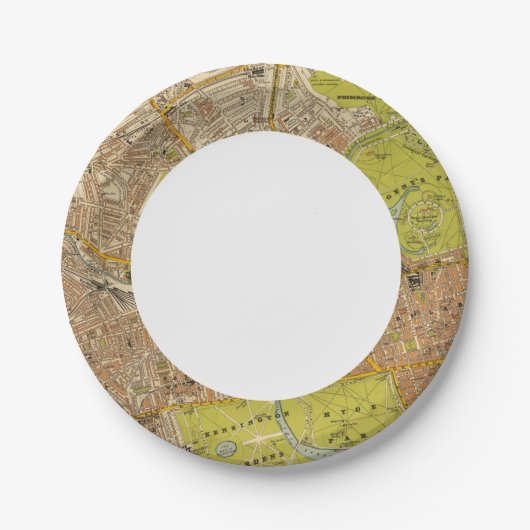 London Nord-West Pappteller (Vorderseite)