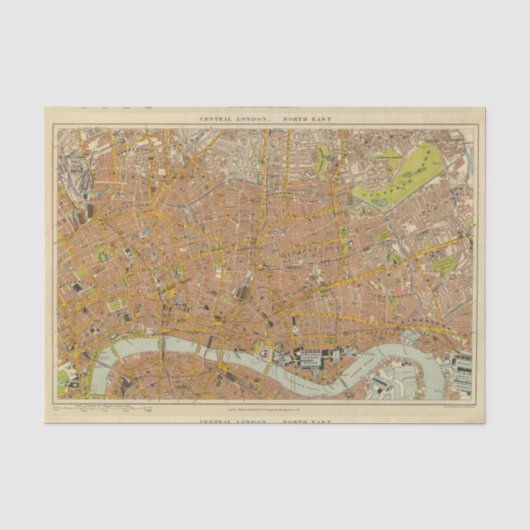 London Nordost Seidenpapier (Vorderseite)