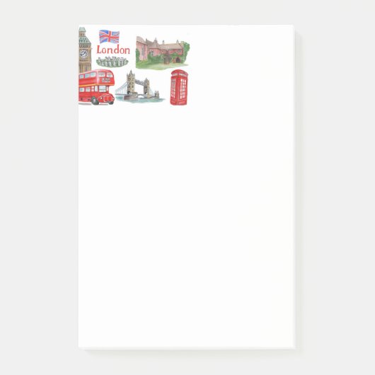London Notes Post-it Klebezettel (Vorderseite)