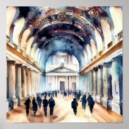 London-Old Royal Naval Uni Painted Hall (B), Poster (Vorne)