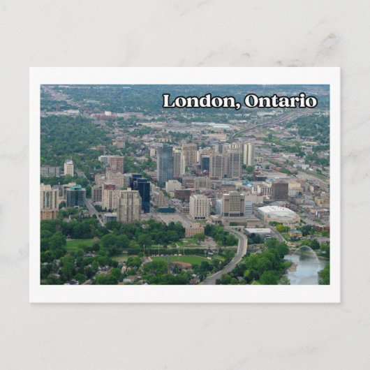 London Ontario Air Downtown View Postkarte (Vorderseite)