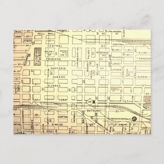 London, Ontario, Kanada, Vintage Karte (Vorderseite)