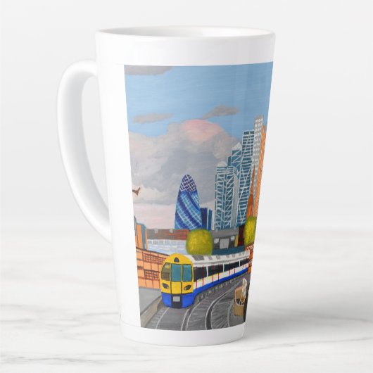 London Overground Latte Tasse (Linke Ecke)