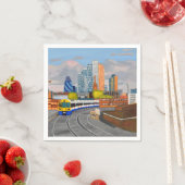 London Overground Paper Napkins Serviette (Beispiel)