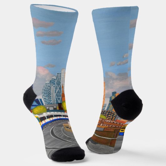 London Overground socks Socken (Gewinkelt)