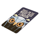 London Owl Poster drucken. Magnet (Linke Seite)