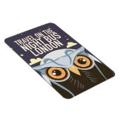 London Owl Poster drucken. Magnet (Rechte Seite)