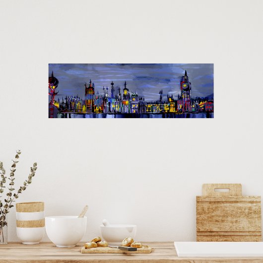 London Panorama Poster (Küche)